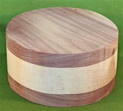 Bowl #485 - Black Walnut & Maple Layered Bowl Blank ~ 6 3/4" x 3 1/2" ~ $32.99